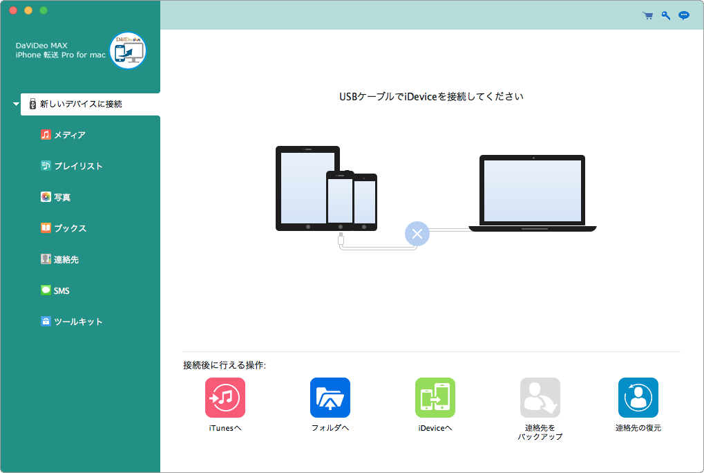 DaViDeo MAX iPhone 転送 Pro for Mac